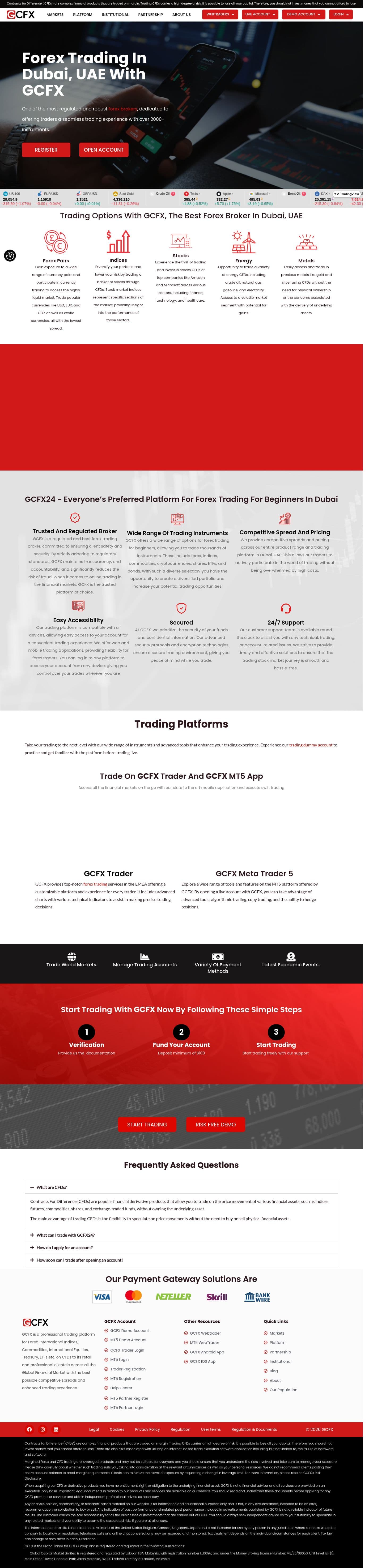 Homepage of gcfx24.com as we captured it