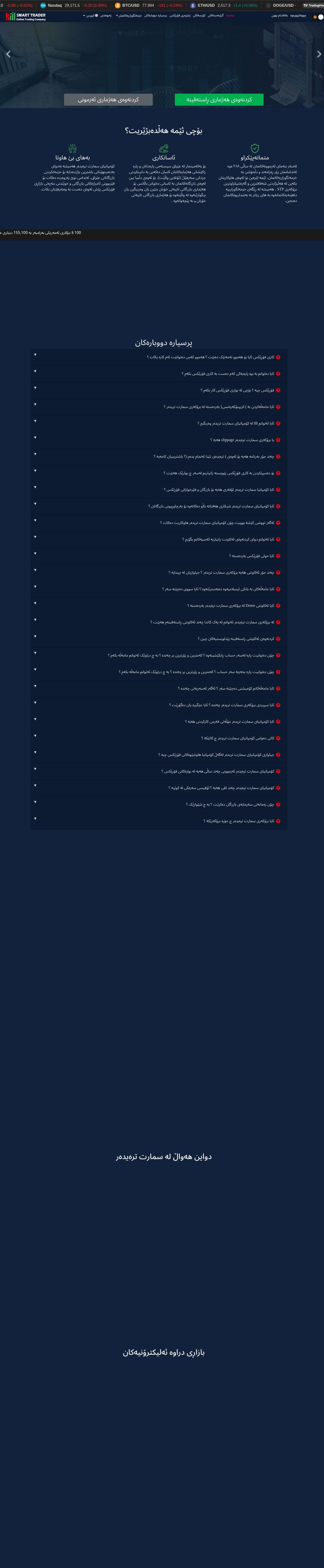 Homepage of smarttraderiraq.com as we captured it