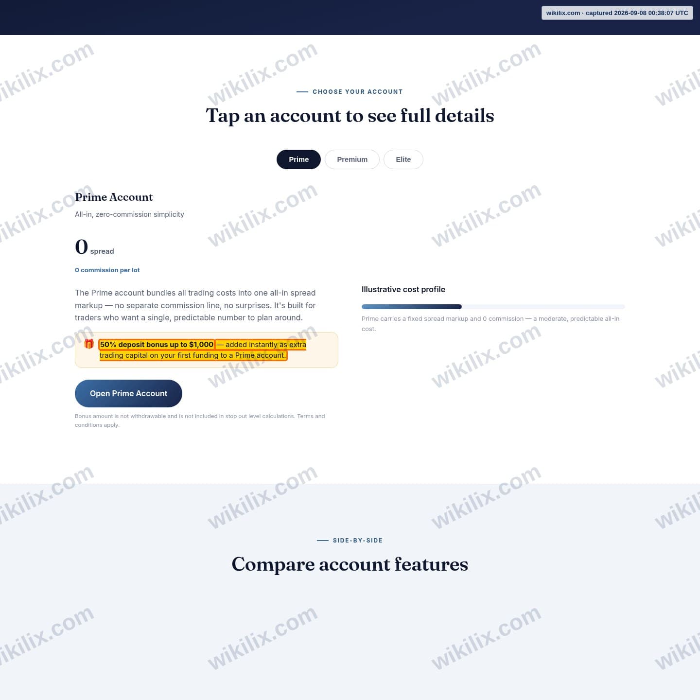 Our full page screenshot of the page that makes this promise, on Vr 19 Capital's site vr19capital.com, taken on Sep 8, 2026. The quoted words are marked in the image.