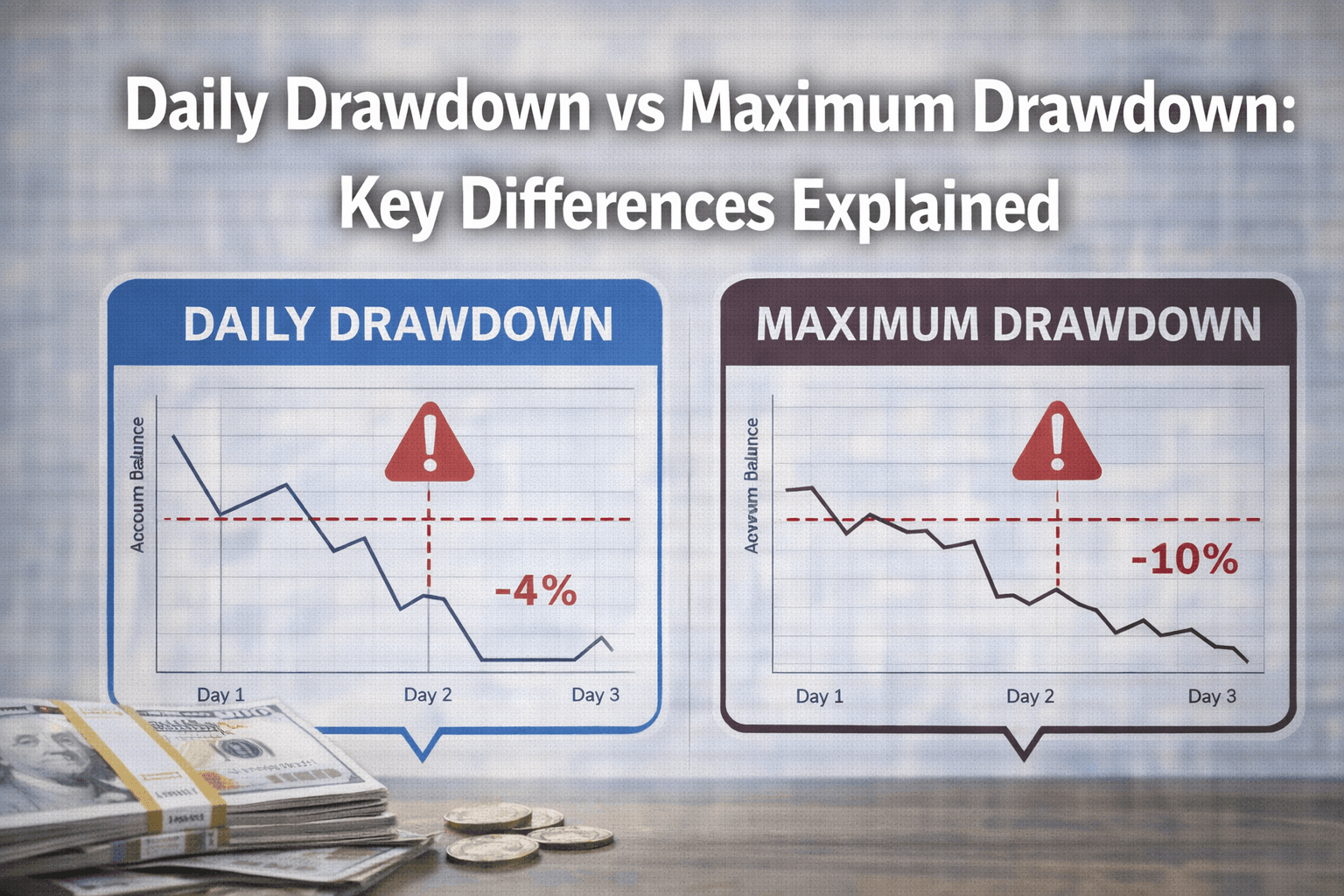 Daily Drawdown vs Maximum Drawdown: Key Differences Explained