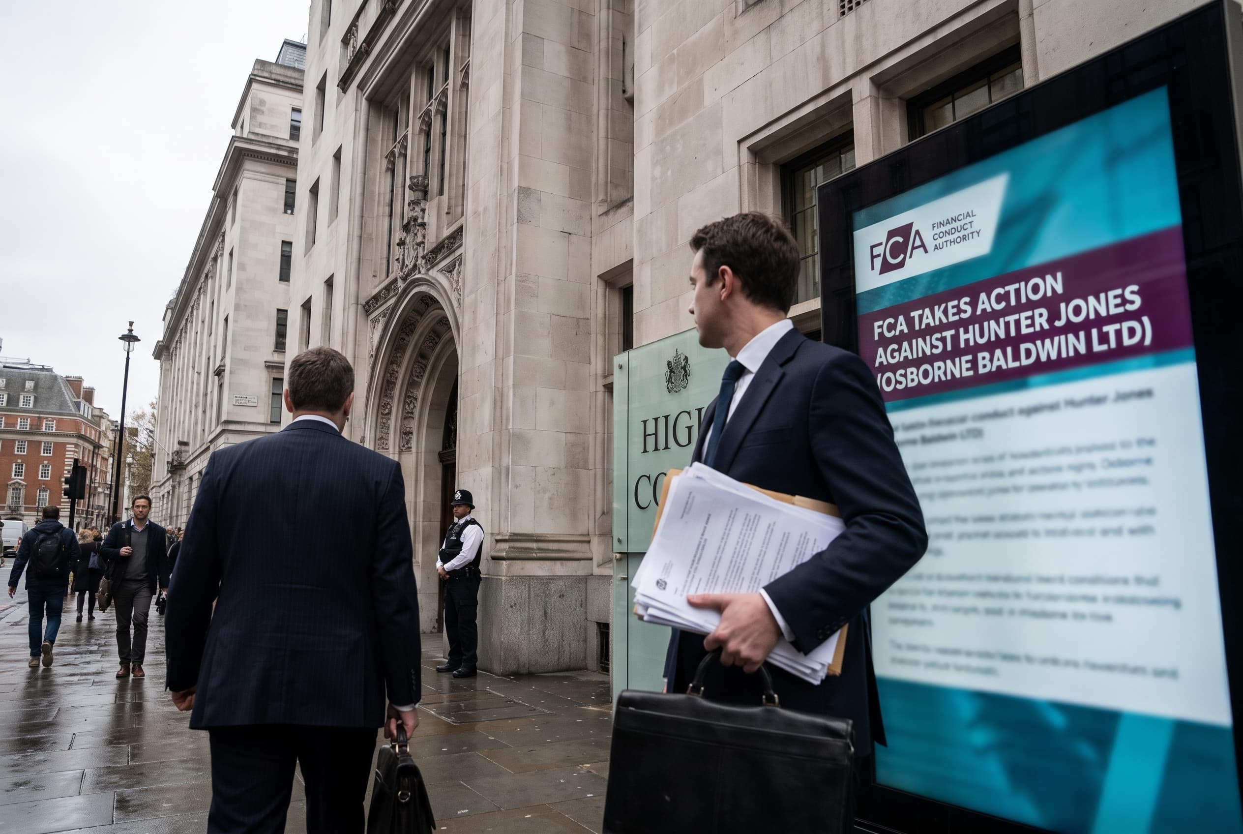 FCA takes Hunter Jones operator Osborne Baldwin to High Court over alleged unauthorised loan note sales