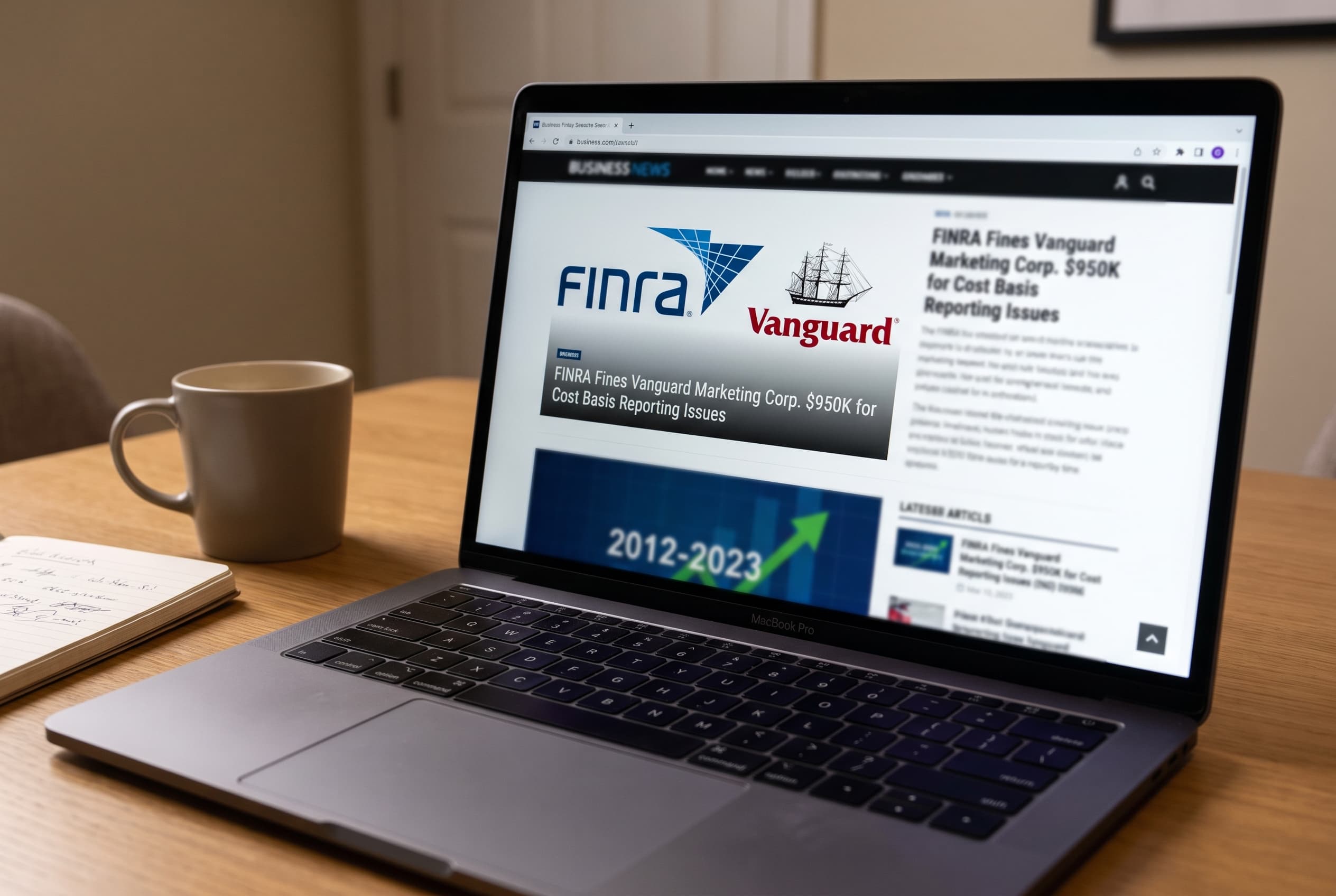Vanguard Marketing Corporation Settles With FINRA for $950,000 Over Cost-Basis Errors