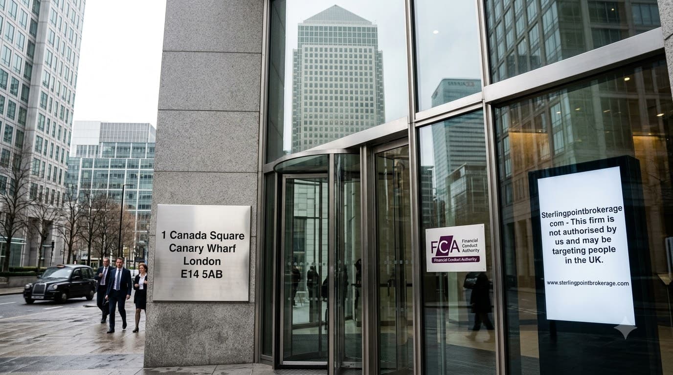 FCA Warns Sterlingpointbrokerage.com Is Unauthorised and May Be Targeting People in the UK