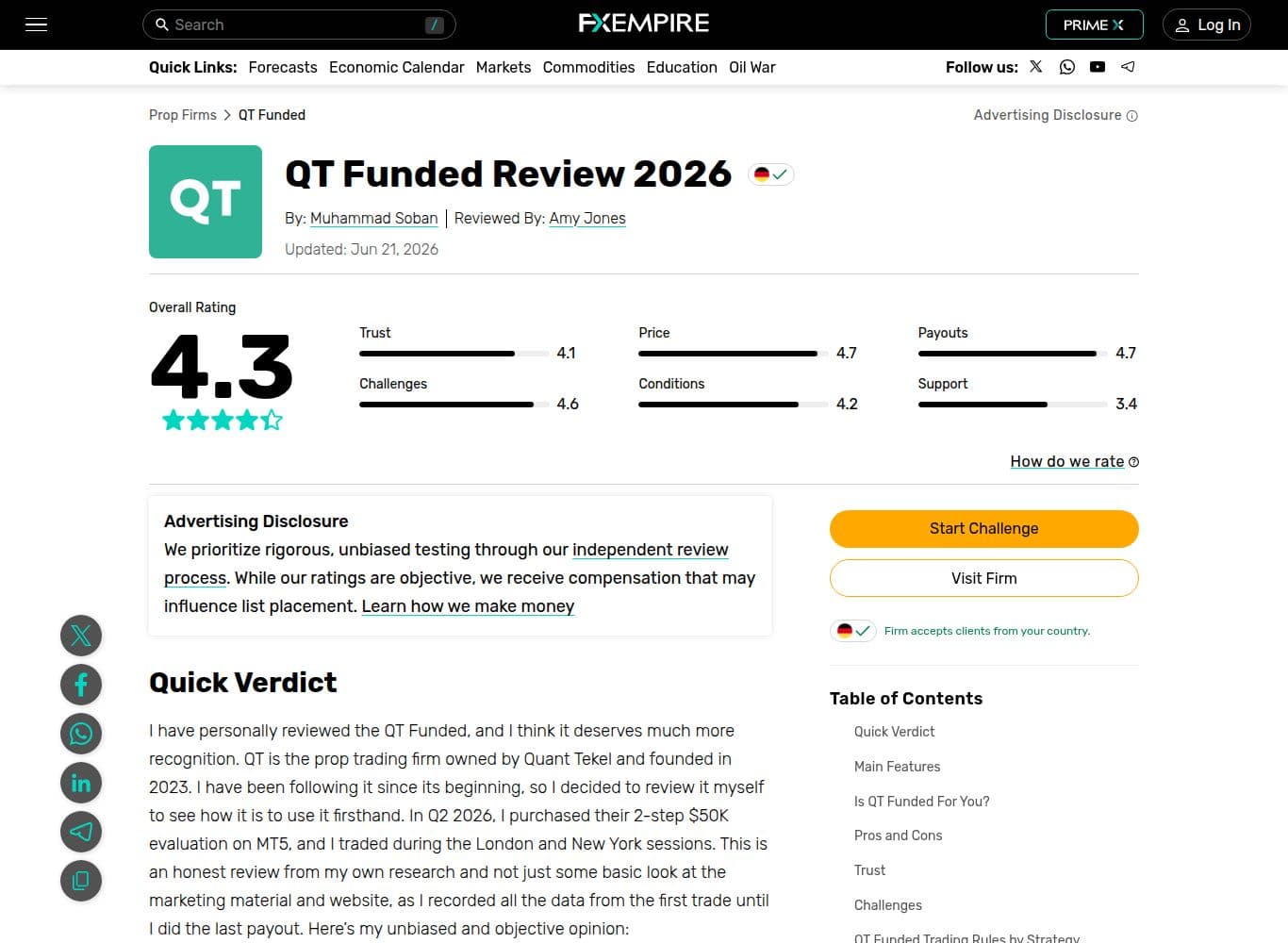 Independent reviewer reporting a bank transfer payout received in under 24 hours during a Q2 2026 test