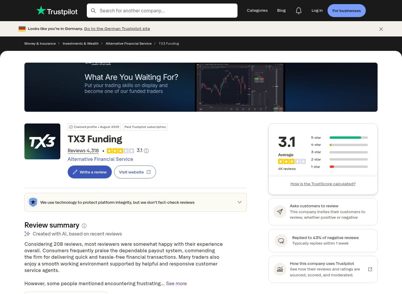 Five star reviews reporting completed payouts between January and June 2026