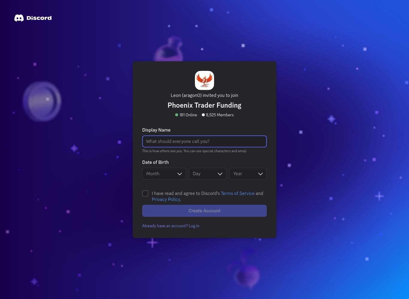 Official Discord invite showing 8,525 members and 183 online