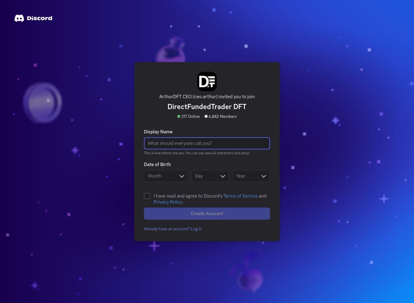 Official Discord server invite showing 6,842 members and 211 online