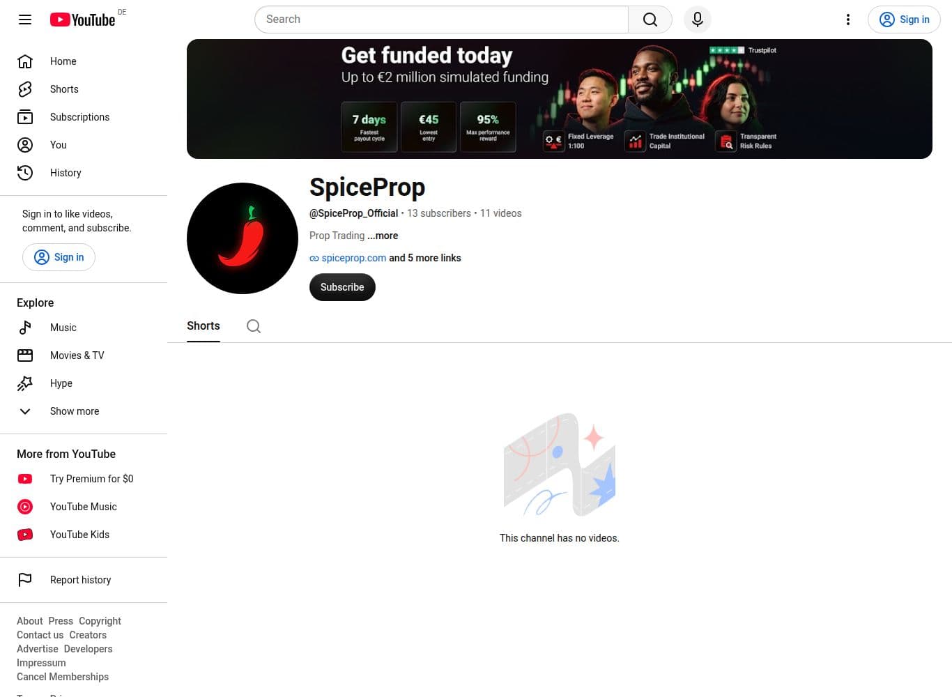 Official youtube profile