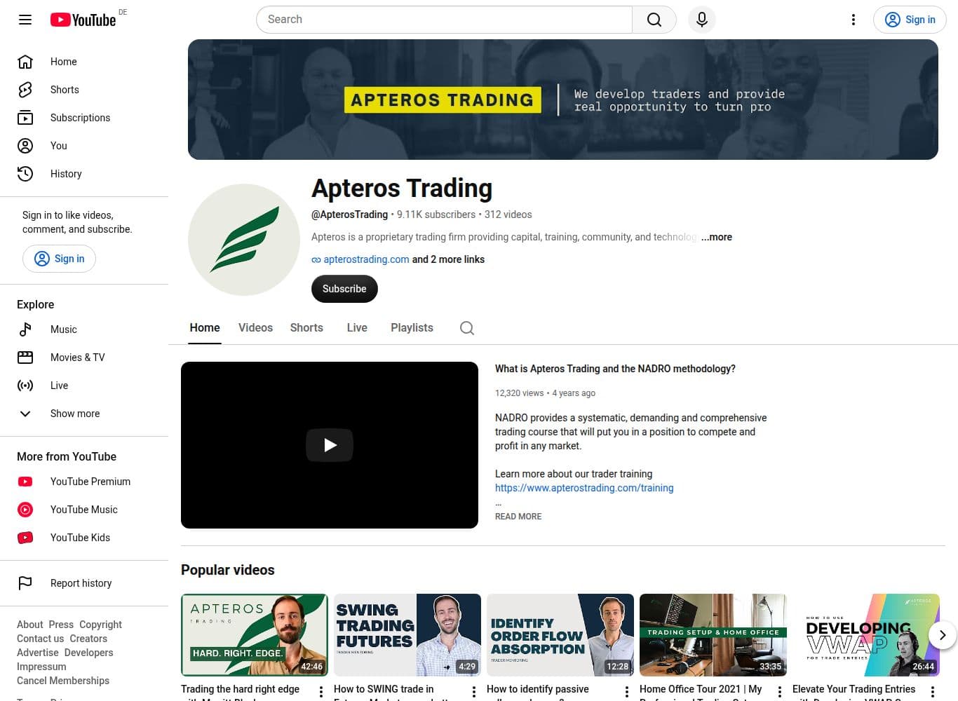 Official youtube profile
