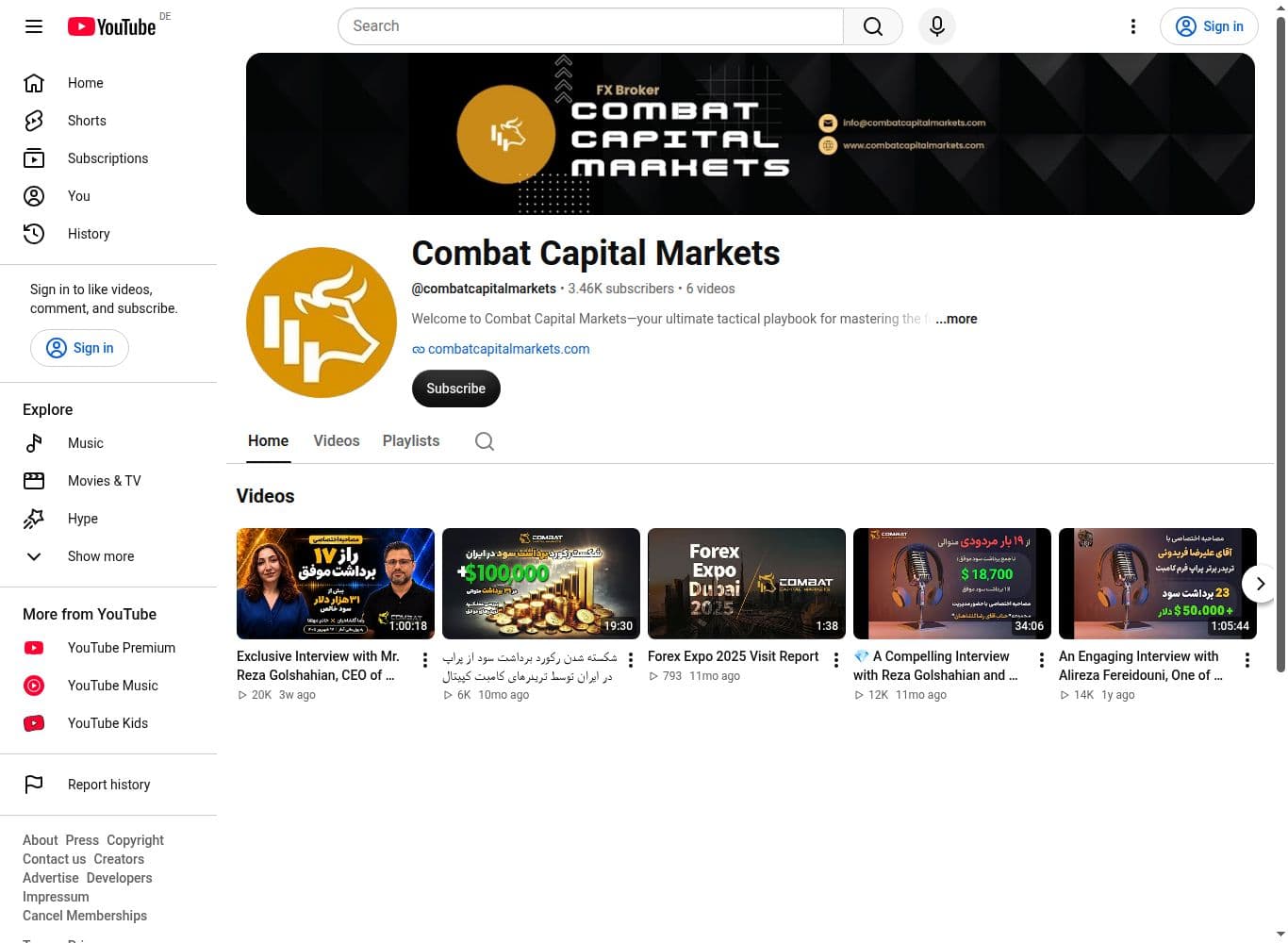 Official youtube profile