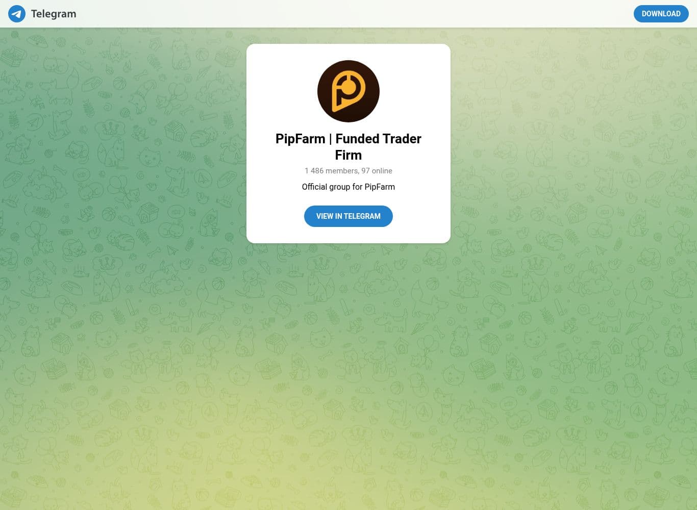 PipFarm official Telegram channel
