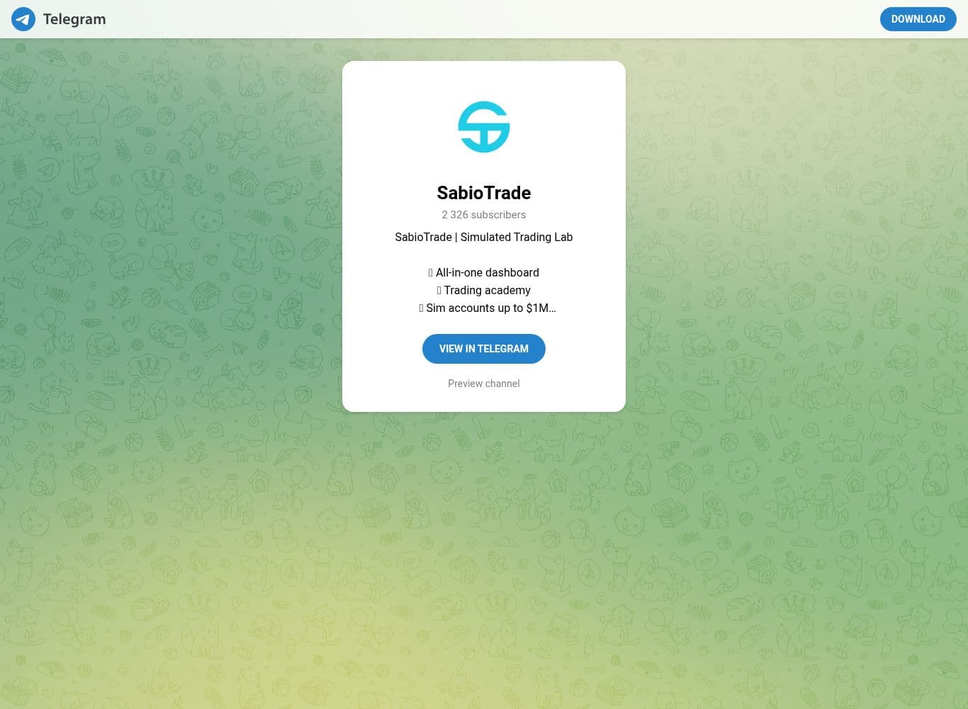 Official telegram profile