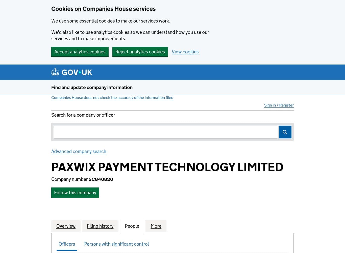 Sole director of the operating company, resident in Nigeria, appointed on incorporation
