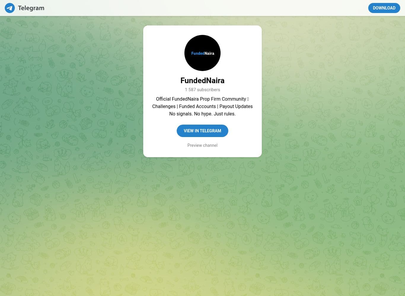 Official telegram profile