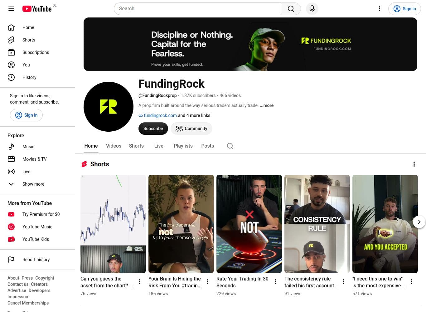 Official youtube profile