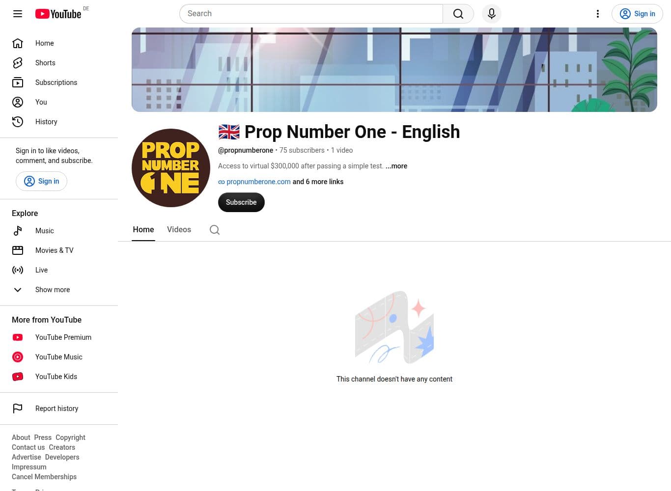 Official youtube profile