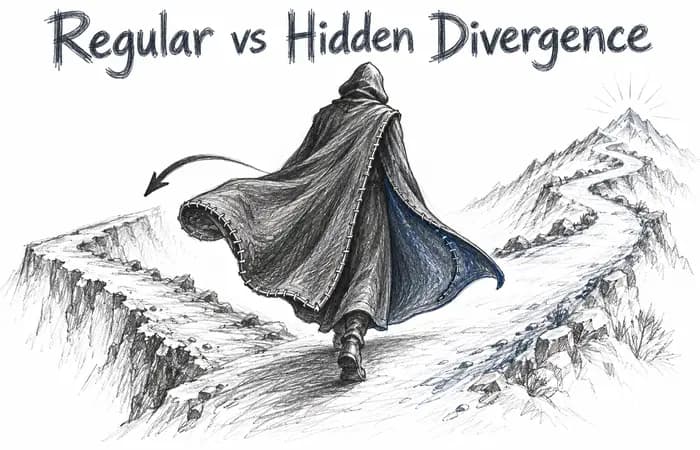 Regular vs Hidden Divergence