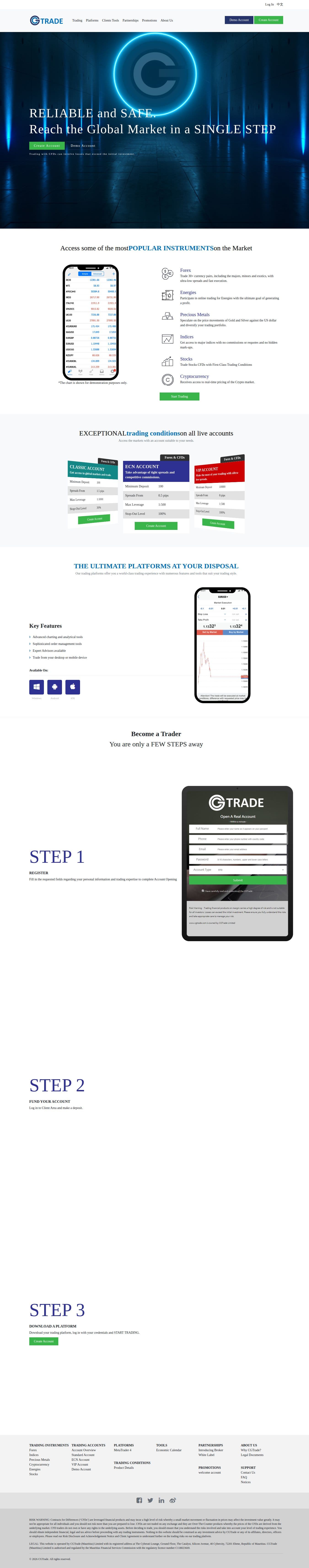 Homepage of cgtrademu.com as we captured it