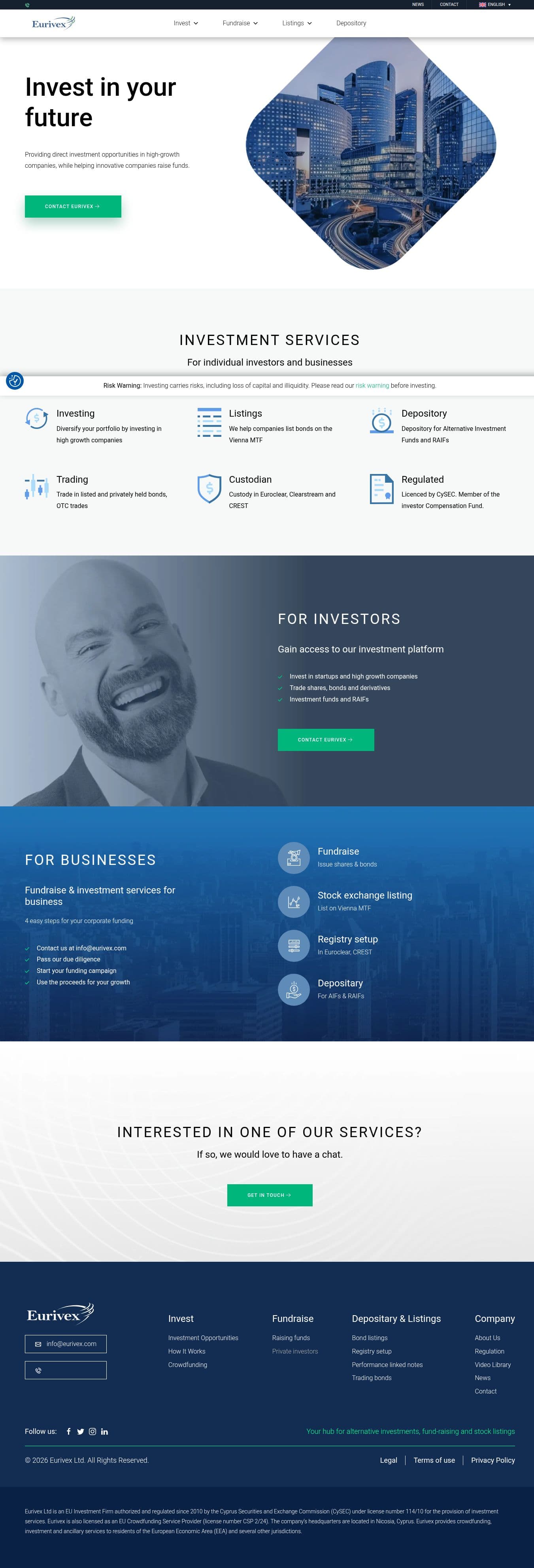 Homepage of eurivextrade.com as we captured it