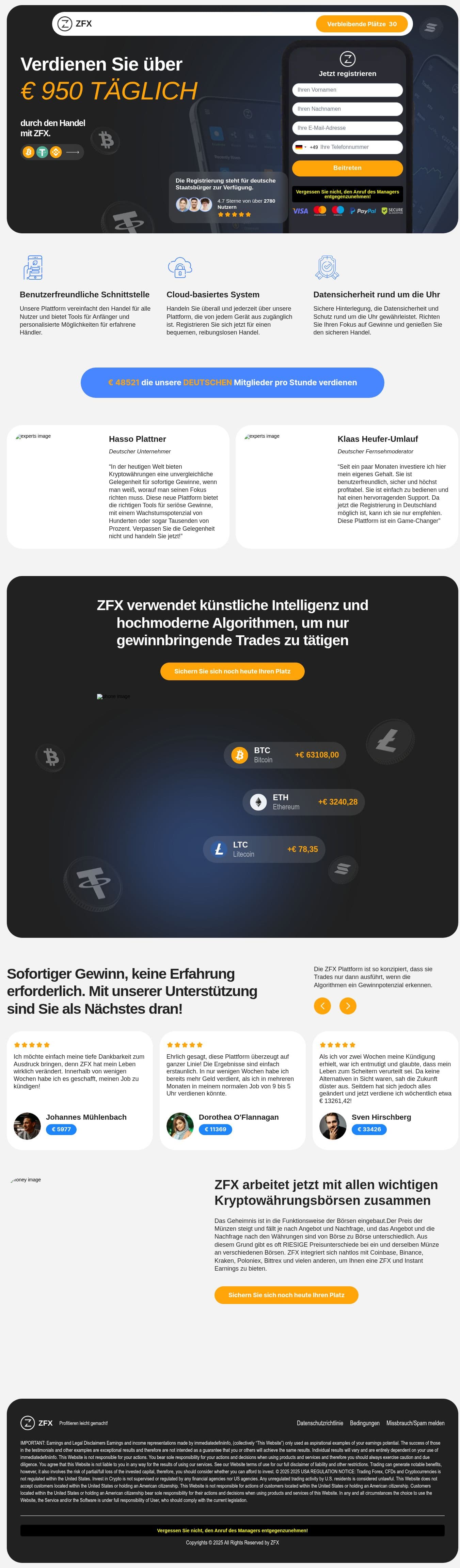 Homepage of zfxtrade.com as we captured it