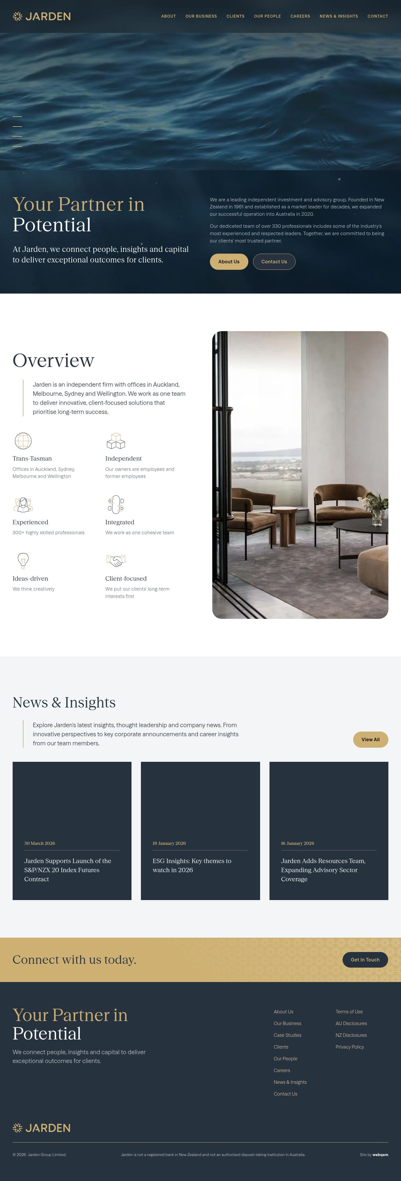 Homepage of jardengroup.com.au as we captured it