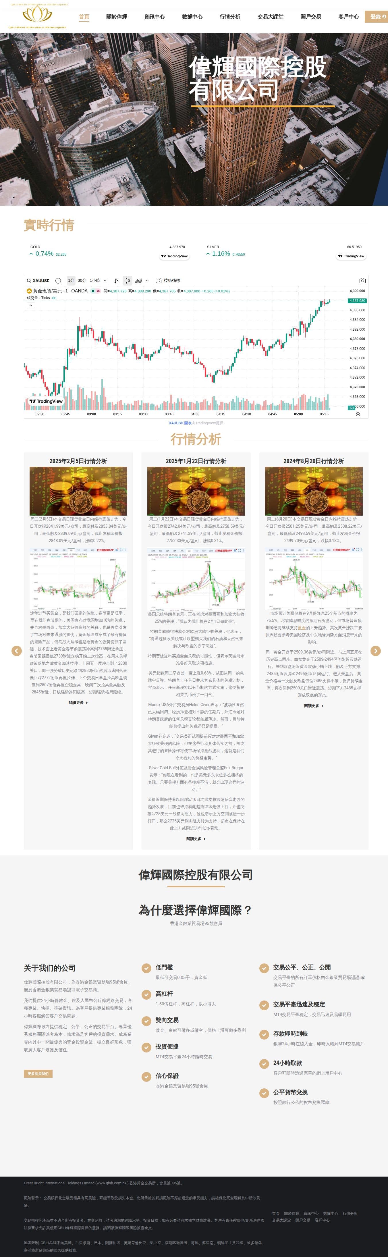 Homepage of gbih.com.hk as we captured it
