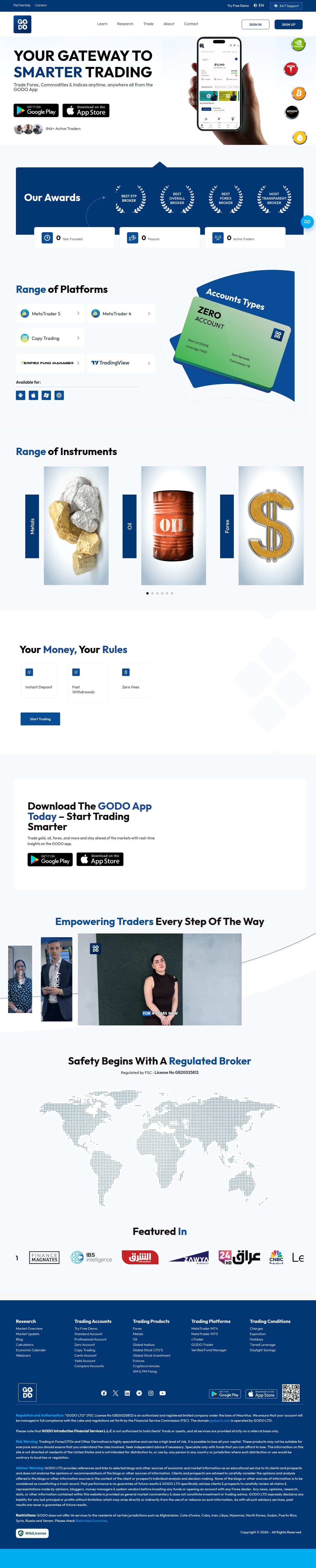 Homepage of godocm.com as we captured it
