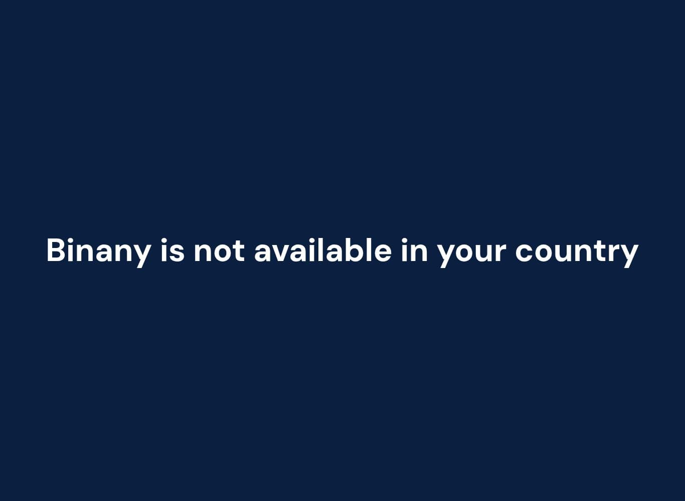 Homepage of binany.com as we captured it