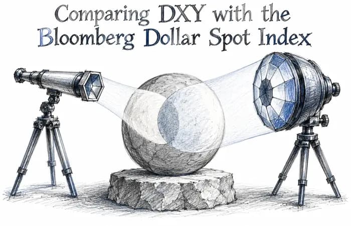 Comparing DXY with the Bloomberg Dollar Spot Index