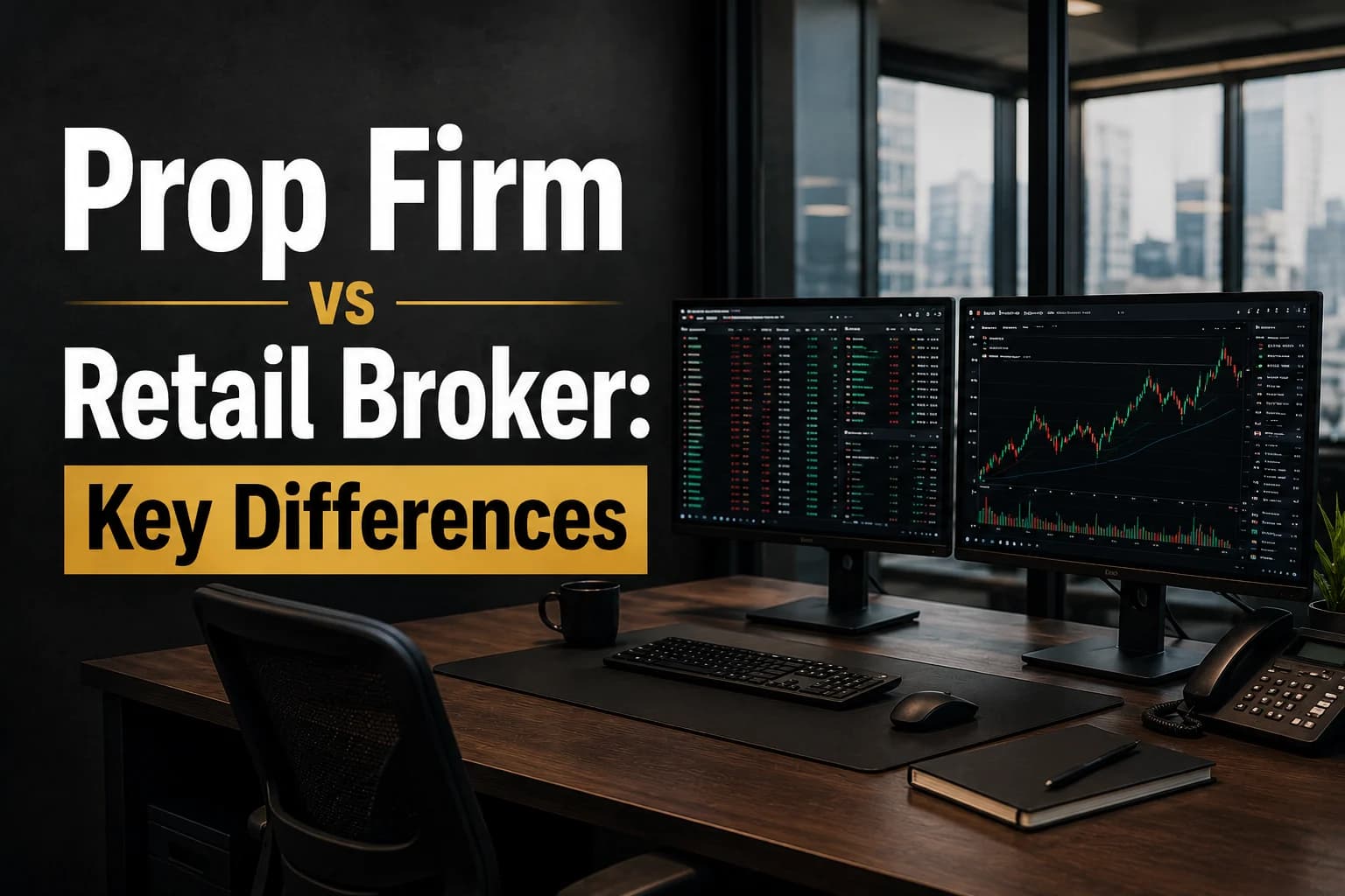 Prop Firm vs Retail Broker – Key Differences 2026
