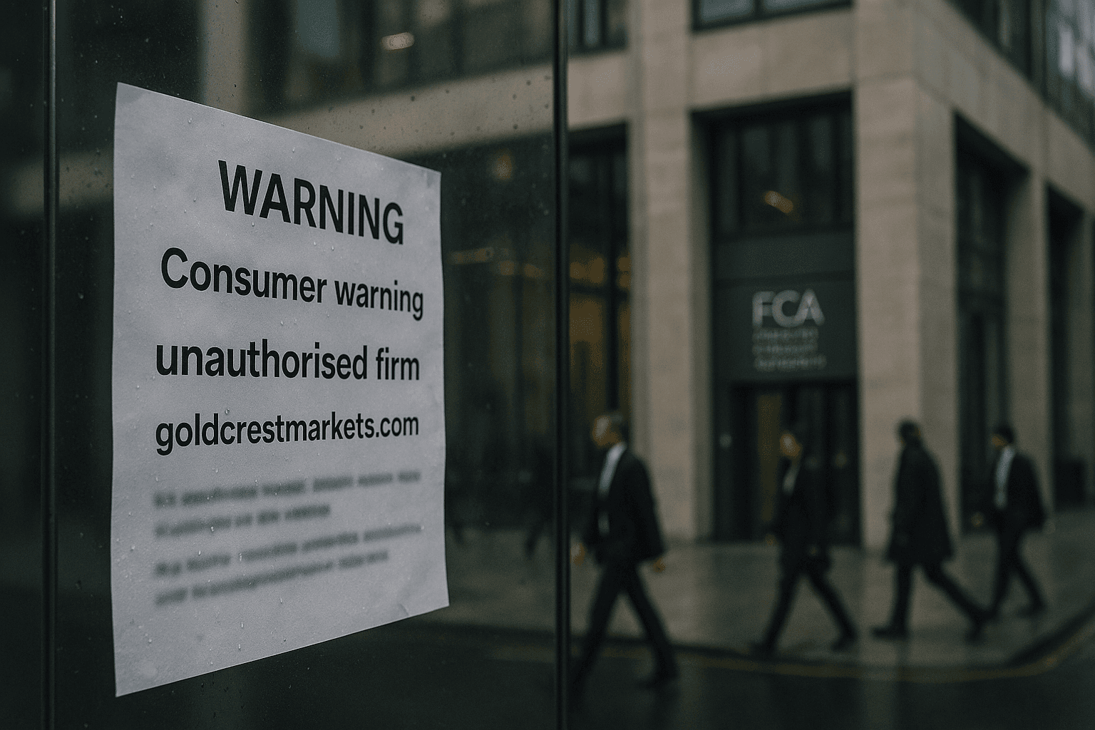 FCA issues warning over unauthorised firm Global Crest Markets