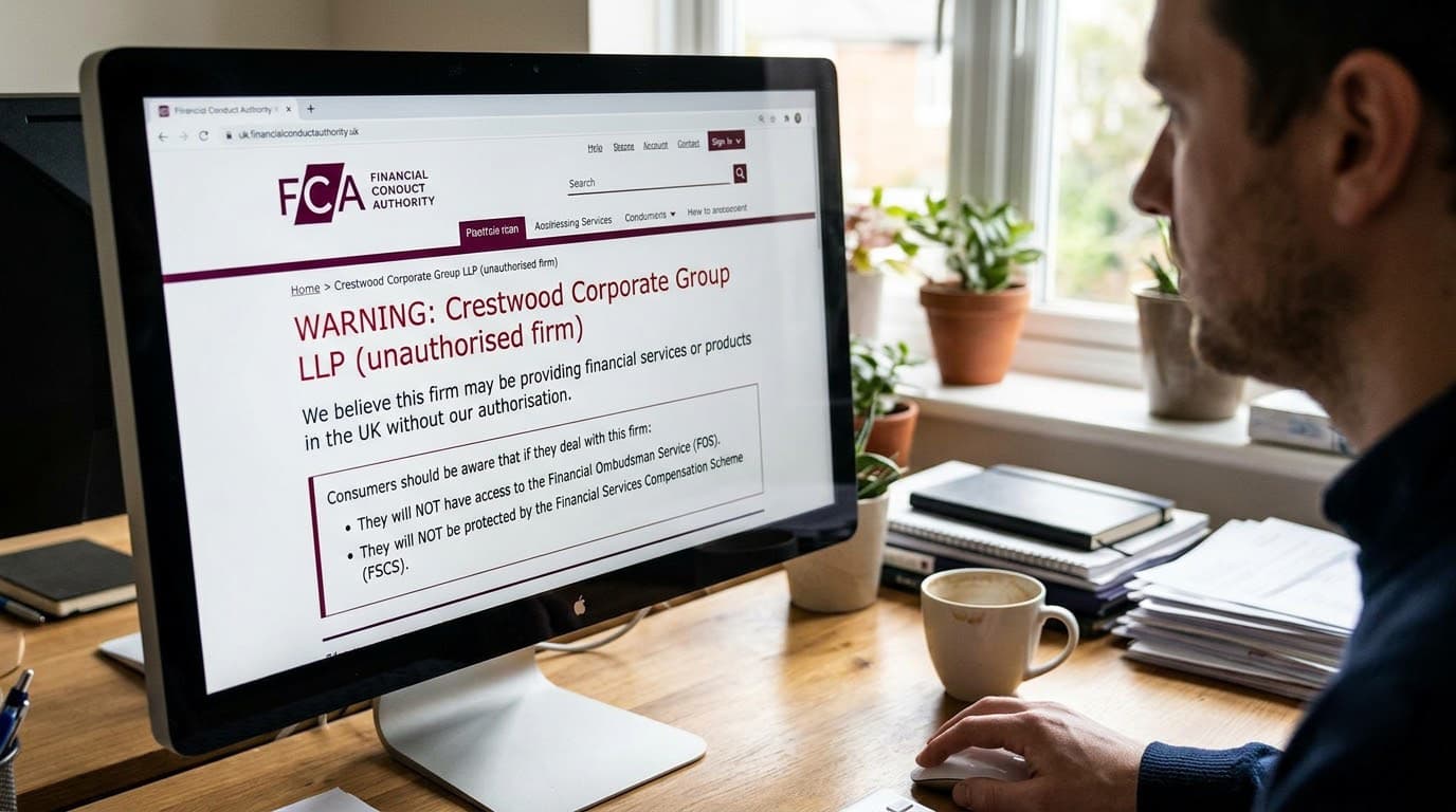 FCA issues warning on Crestwood Corporate Group LLP