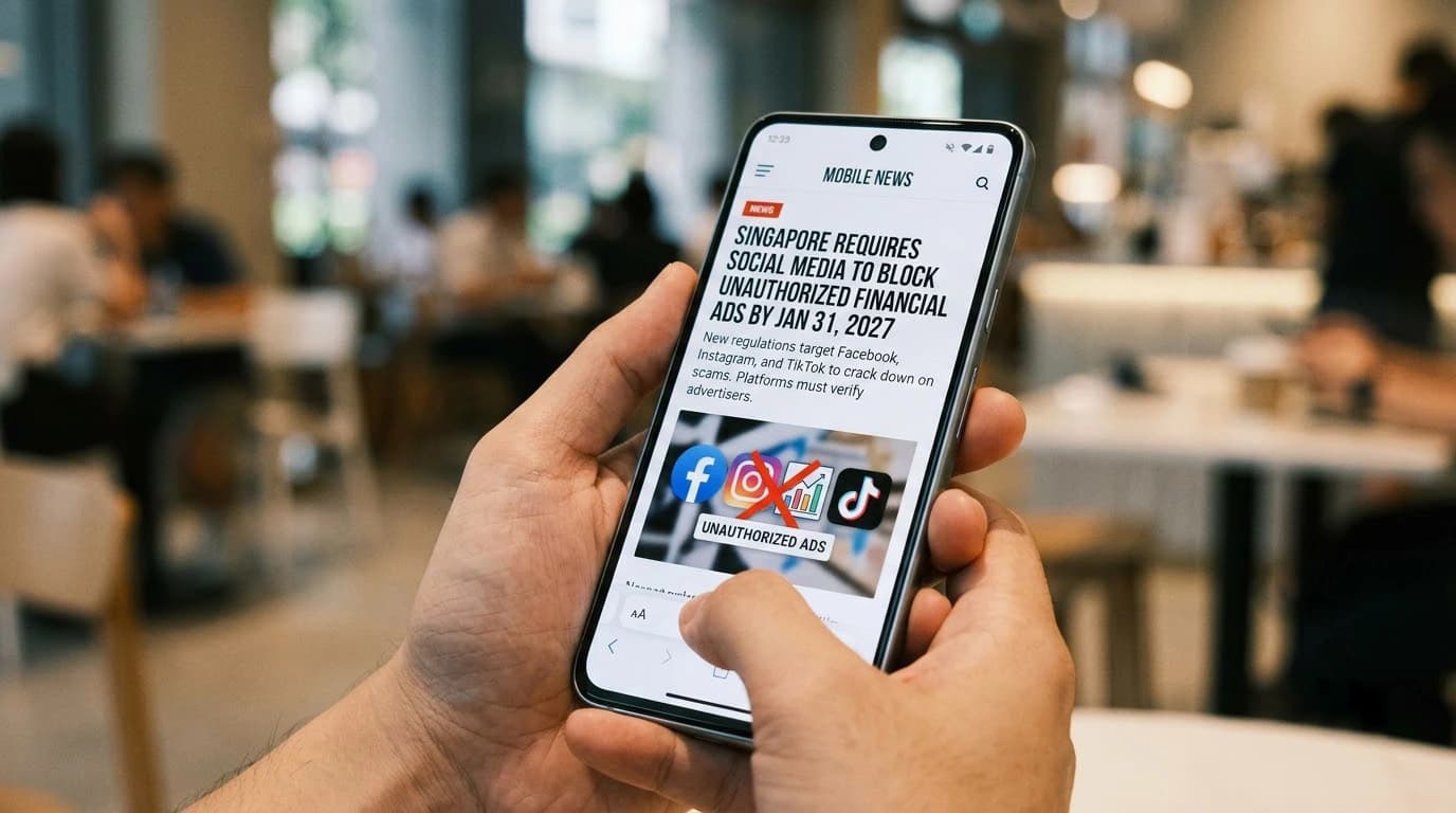 Singapore orders tighter screening of social-media financial ads under OCHA