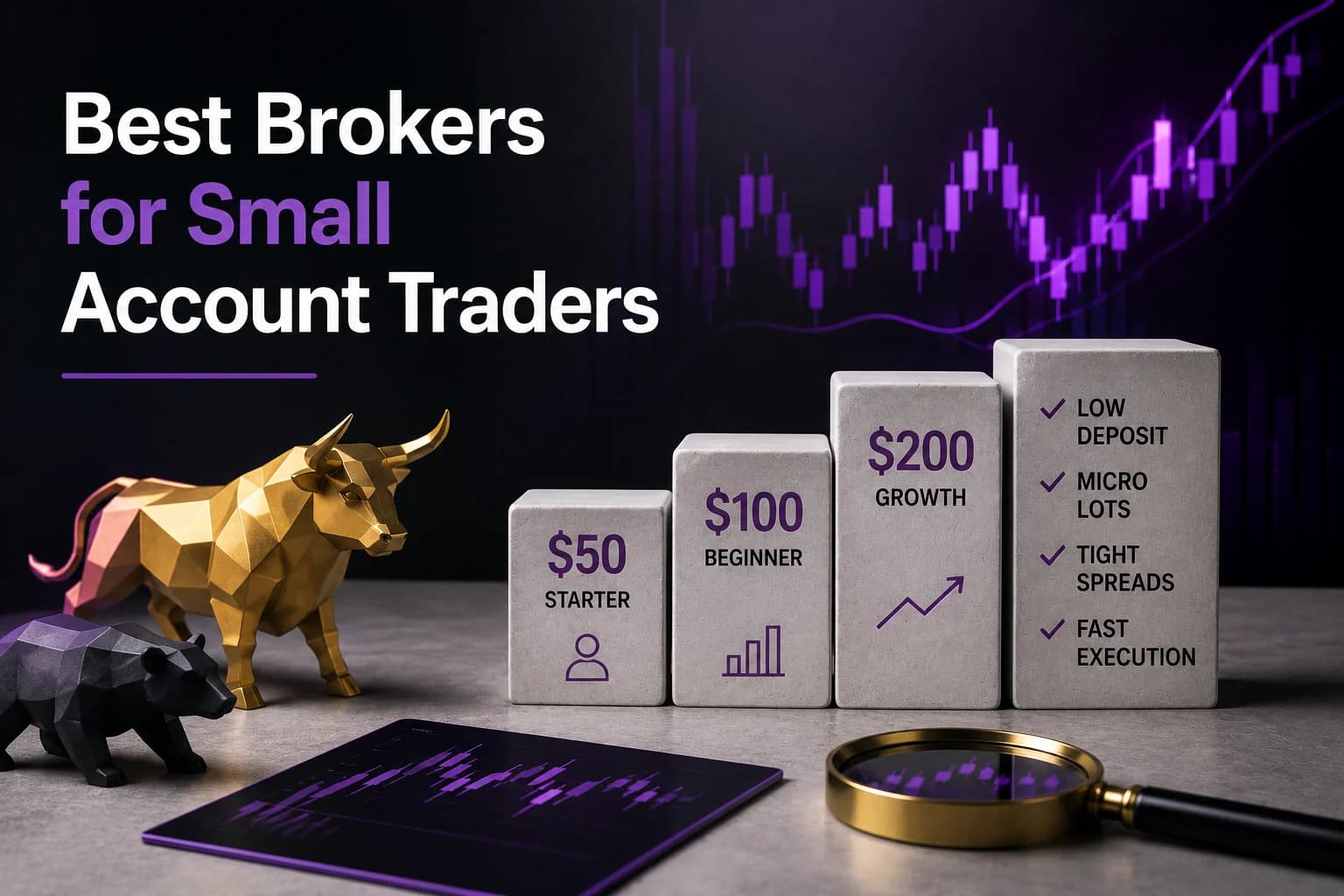 Best Forex Brokers for Small Account Traders ($100 Minimum Deposit)